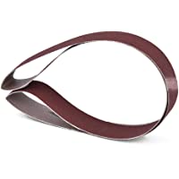 Esenlong 10Pcs 760X25mm Banda de Lijado 30X1 Pulgadas Banda Abrasiva para Lijadora de Banda Grano 240-1000 (240) Rojo